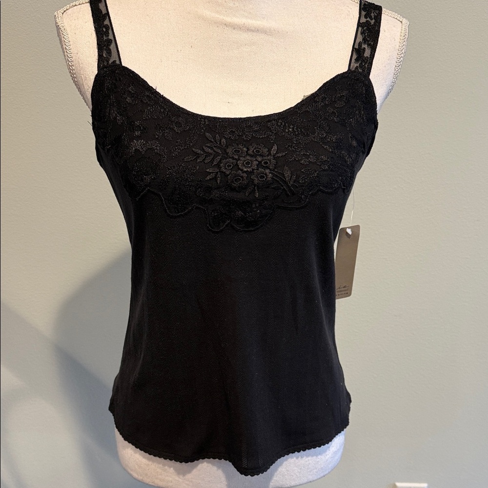 iRE Fashion Black Lace Camisole size petite M